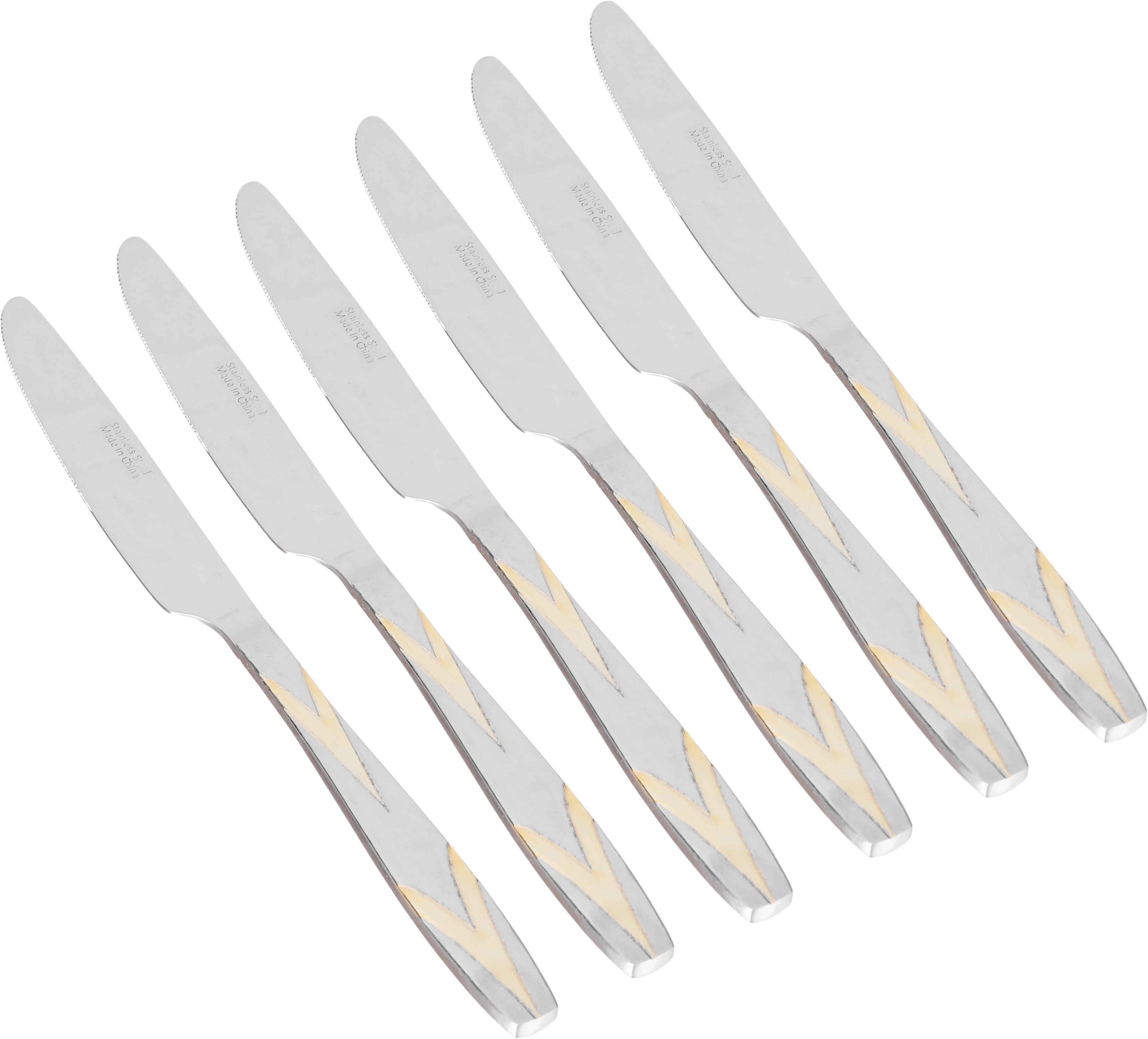 طقم سكاكين استيل السيف غاليري، 6 قطع - فضي product image