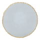 Al Saif Gallery glass sweet dish, 21 x 4 cm, golden rim, circular - transparent product image 1