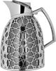Al Saif Gallery Andalusia thermos set, 0.75/1 liter, Islamic inscription, glass inner shell, plastic outer shell - black and silver product image 2
