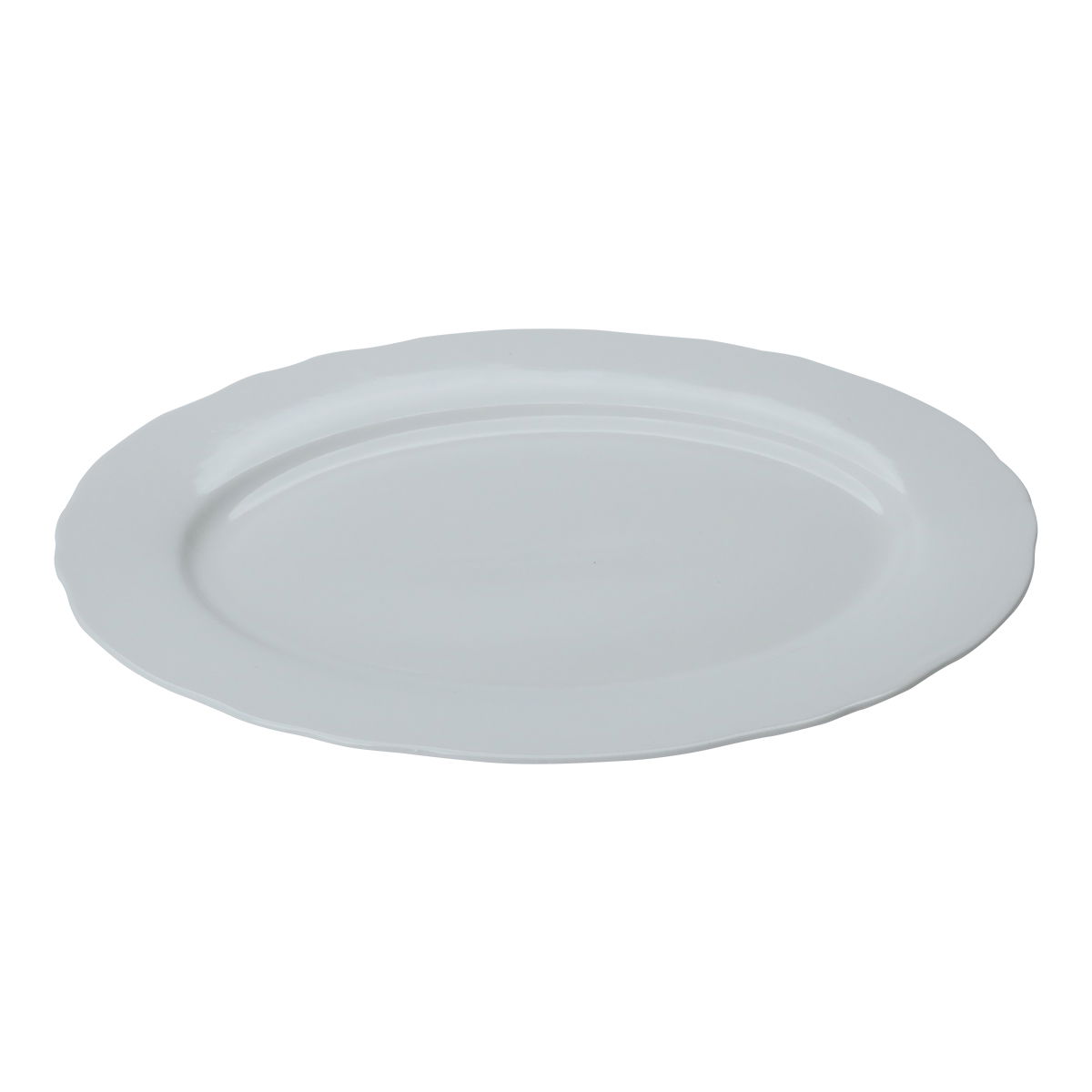 Al Saif Gallery porcelain plate, 12 inches, oval - white product image 2