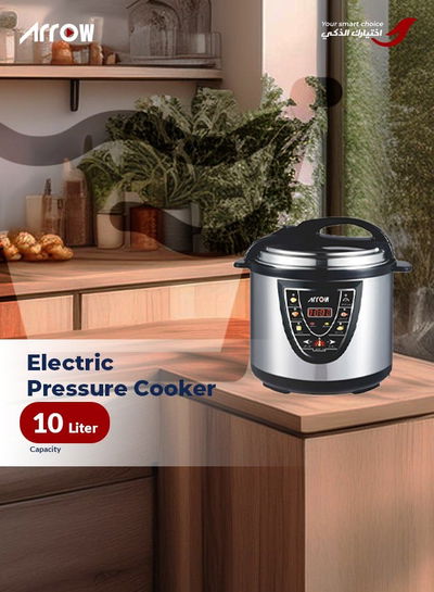 Arrow  RO-10SEC Pressure Cooker, 1600W, 10L - Silver Black product image 3