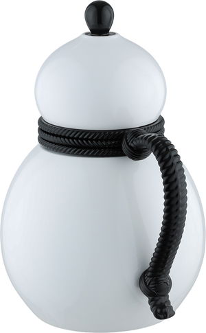 ترمس دلة تميم 9 ستانلس استيل السيف غاليري، 0.7 لتر، يد أسود، خدمة ذاتية، ضغاط -  أبيض أسود product image 2