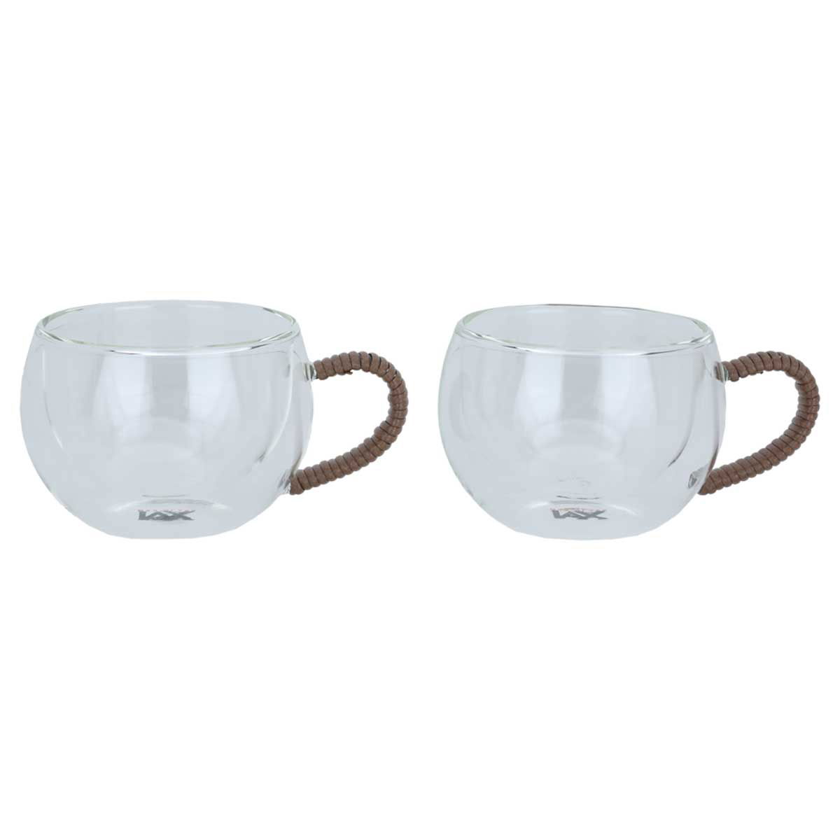 Al Saif Gallery glass cups set, two pieces - white product image