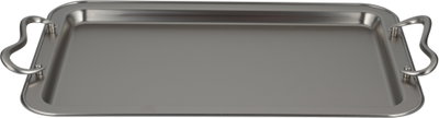 طقم صواني تقديم استيل الجهوري، 3 قطع - فضي product image 4