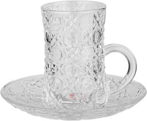 طقم بيالات زجاج السيف غاليري، 13 سم، صحون، 12 قطعة - شفاف product image 2