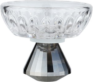 صحن تقديم حلا زجاج السيف غاليري، 8×8×6.5 سم، دائري - شفاف بني product image 2