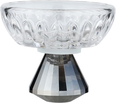 صحن تقديم حلا زجاج السيف غاليري، 8×8×6.5 سم، دائري - شفاف بني product image 2