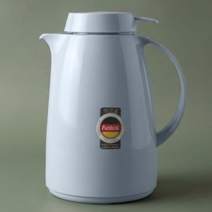 Helios thermos, 1 liter, thermal glass inner container, plastic outer shell - gray product image