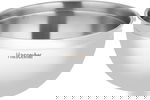 وعاء تخزين استيل هاشيفر، غطاء بلاستيك، 24 سم - فضي product image 3