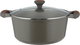 طقم قدور داي كاست الومنيوم روبوست، 9 قطع، غطاء زجاج، يد سيليكون - رمادي product image 2