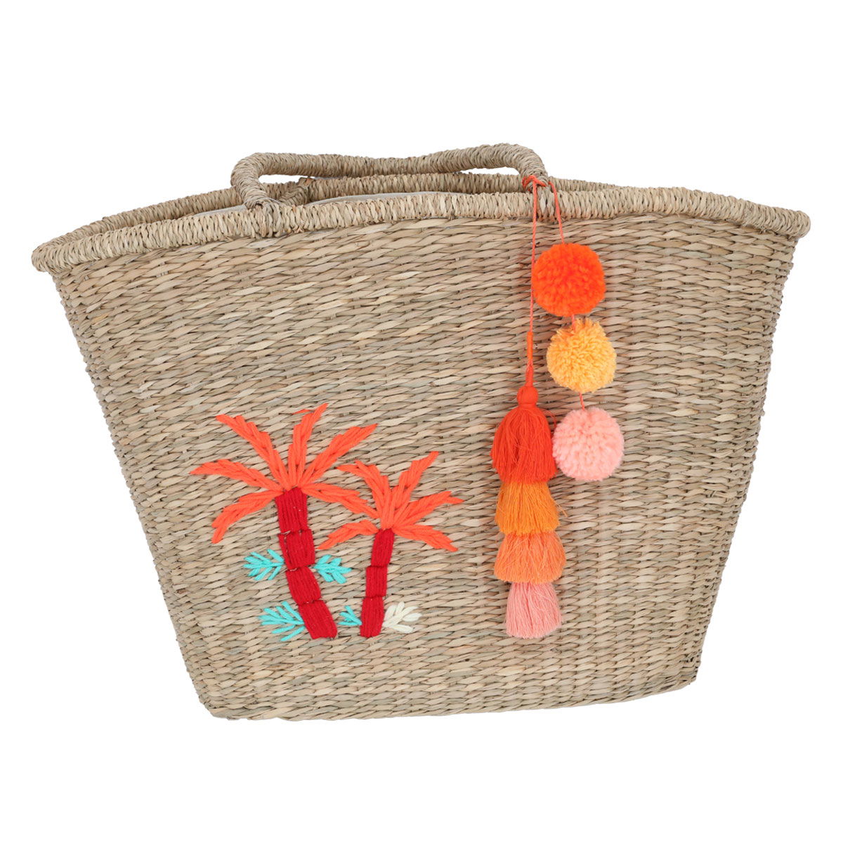 شنطة ترامس خوص السيف غاليري، 47×31 سم - بني فاتح product image