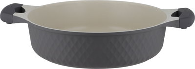 طقم قدور داي كاست الومنيوم روبوست، 9 قطع، غطاء زجاج، يد سيليكون - رمادي غامق product image 7