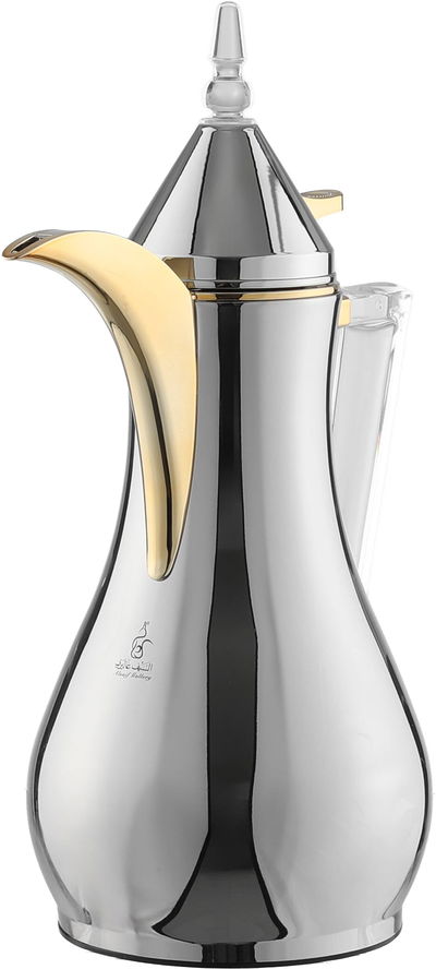 طقم ترامس زجاج حراري السيف غاليري، قطعتين، 1 /1 لتر - فضي product image 6