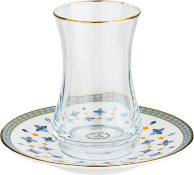 طقم بيالات زجاج السيف غاليري، 90 مل، صحون، 12 قطعة - متعدد الألوان product image 2