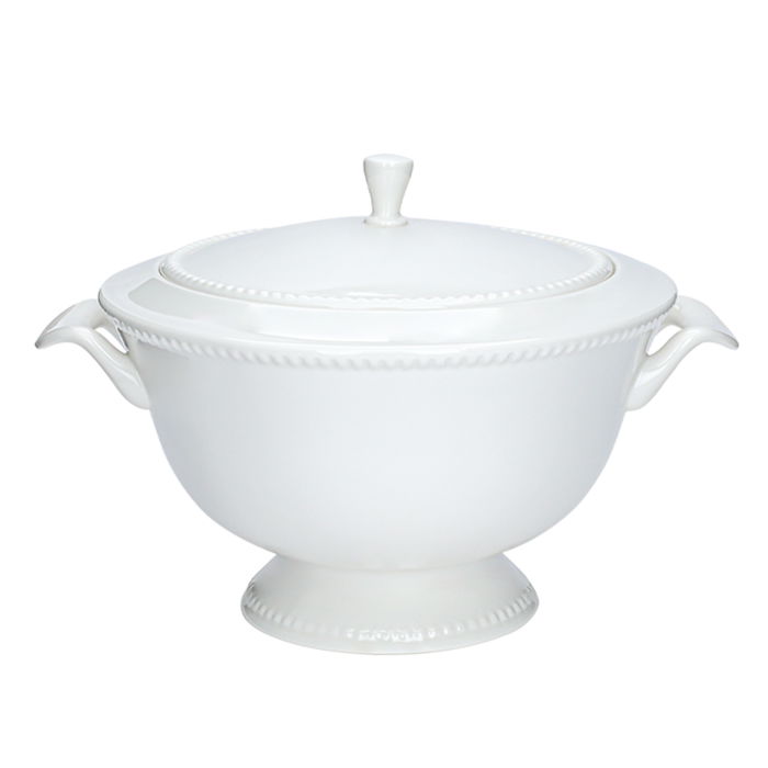 طقم سفرة بورسلان السيف غاليري، 66 قطعة - أبيض product image 2