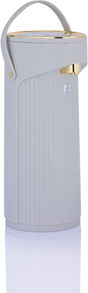 Good Glory Thermos, 2.2 liters, glass inner container, plastic outer shell - light gray golden product image