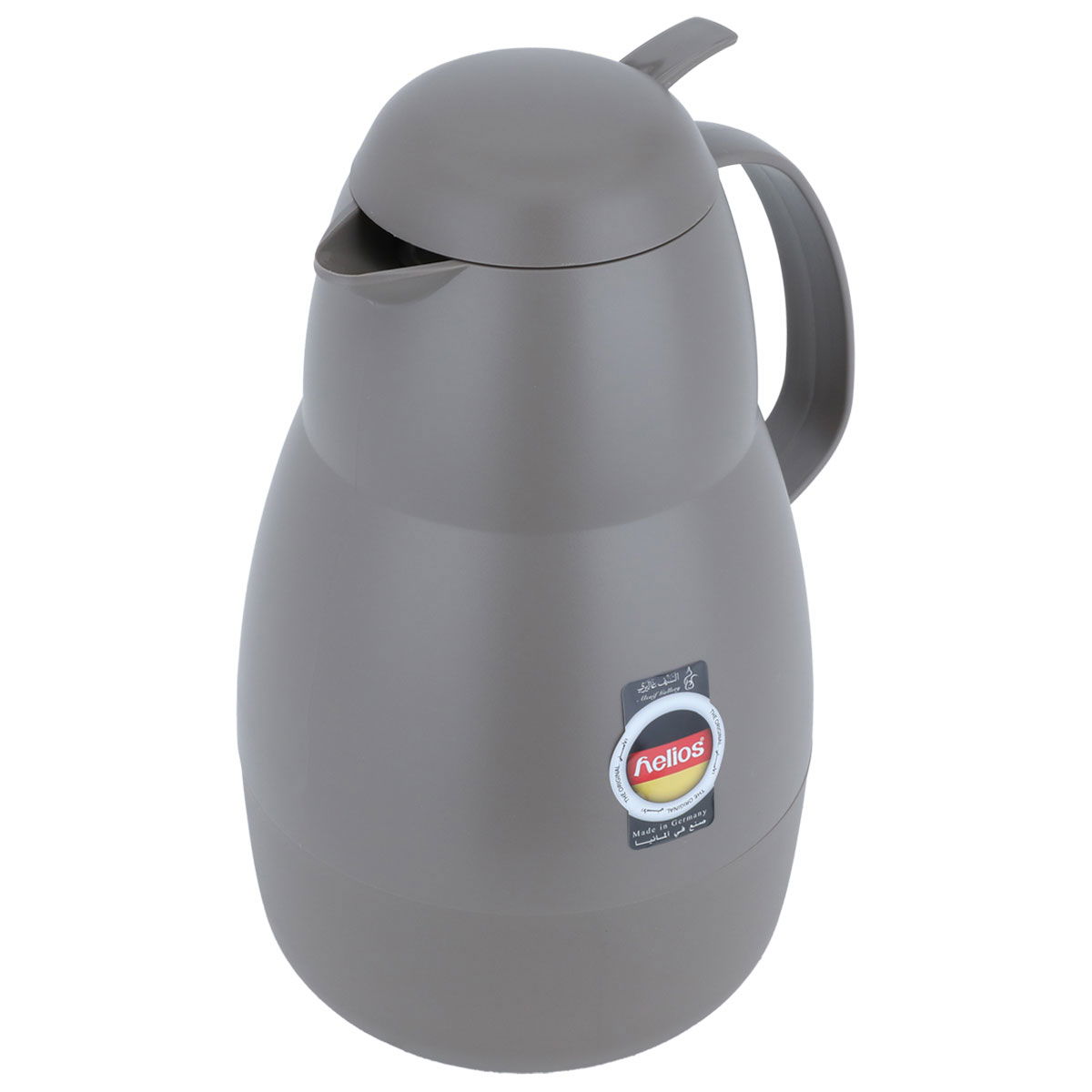 Helios thermos, 1.5 liters, thermal glass inner container, plastic outer shell - brown product image 2