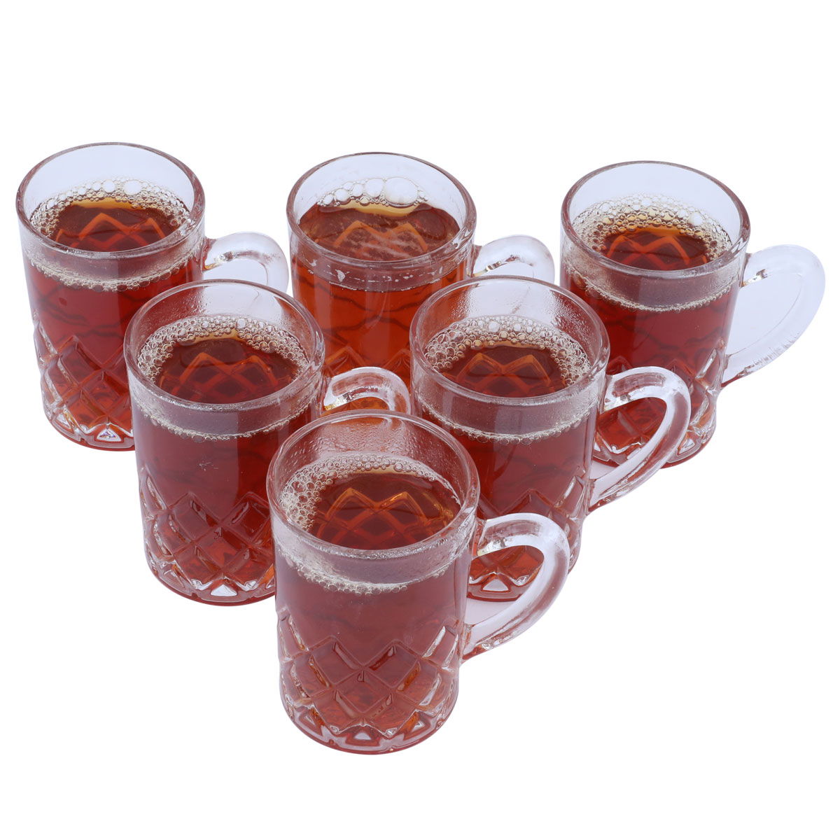 Saif Gallery Bialat Max Glass Tea Set, 6 Pieces, Glass Handle - Transparent product image 2