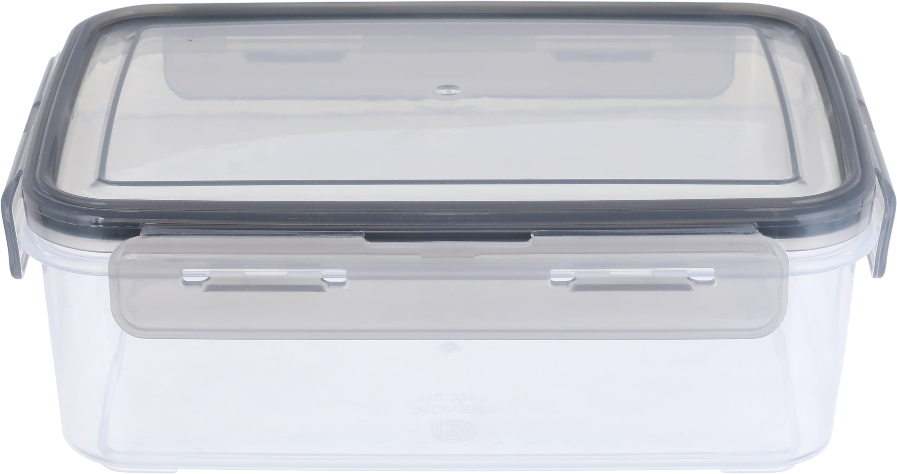 Al Saif Gallery Plastic Food Container with Lid, 1.4 L, 21x15x7 cm, Rectangle - Gray product image 1