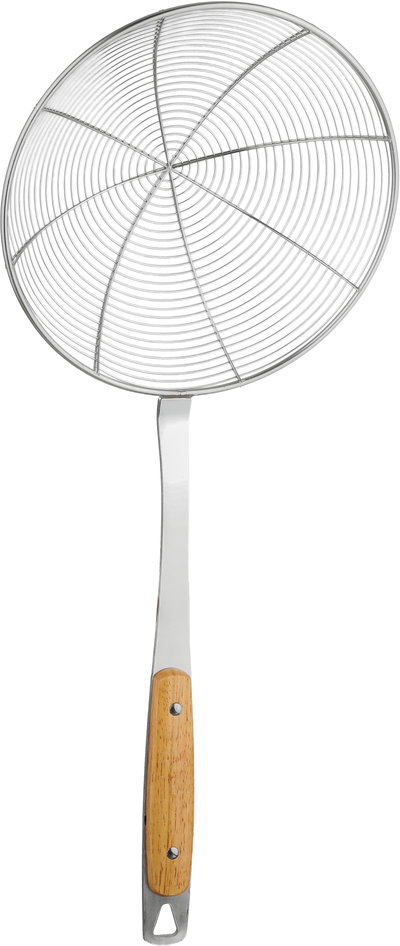 Safa Stainless Steel Food Strainer, 20x46 cm - Wood Grain Silver product image 2