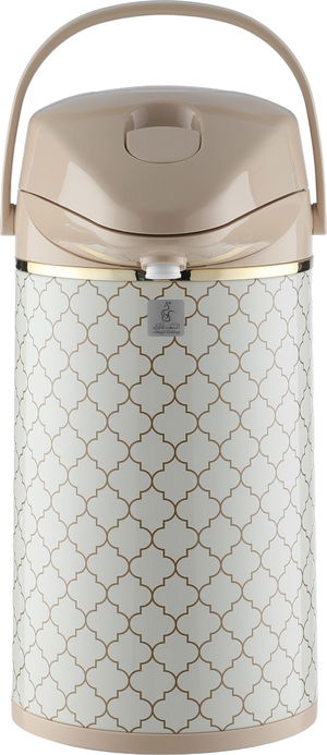 ترمس جاكوار تايملس، 2.5 لتر، حافظة داخلية زجاج حراري، هيكل خارجي استيل - بيج product image 2