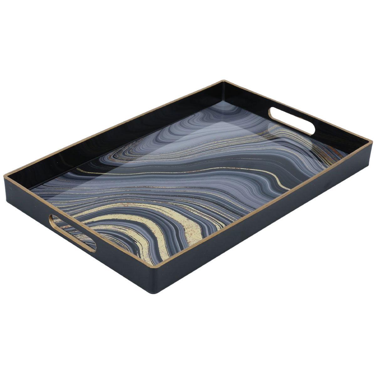 Al Saif Gallery Acrylic Tray, Rectangle - Black product image