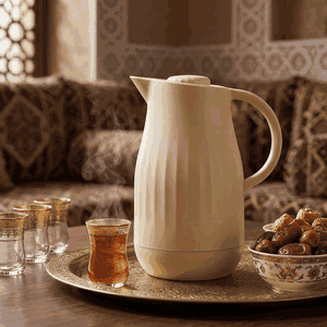 ترمس ايفا تايمليس، 1 لتر، الخامة الداخلية زجاج - بيج product image 2