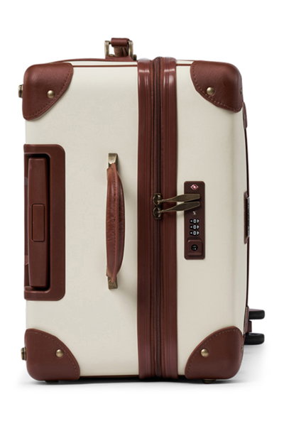 Limra LMA-6086 Artificial Leather Travel Suitcase, 20 Inch, 4 Wheels, 360 Degree Rotating - Beige Brown product image 4