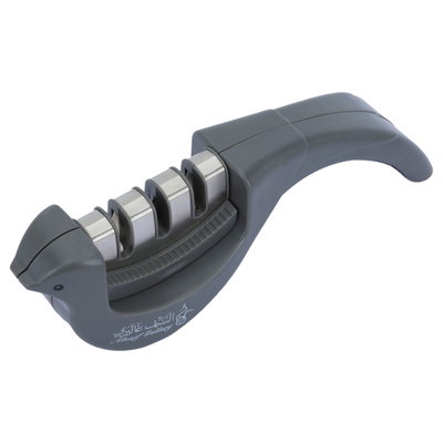 مسن سكاكين استيل بلاستيك السيف غاليري، 20x5x6 سم - رمادي غامق product image 3
