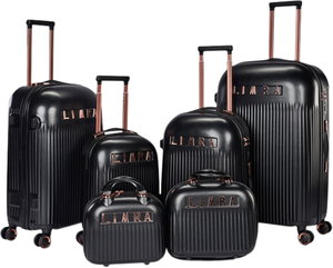 Limra WM-24 ABS Luggage Set, 6 Sizes, 4 Wheels, Combination Lock - Black product image