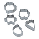 Alsaif Gallery Steel Cookie Cutter Set, 5 Pieces - Silver product image 1