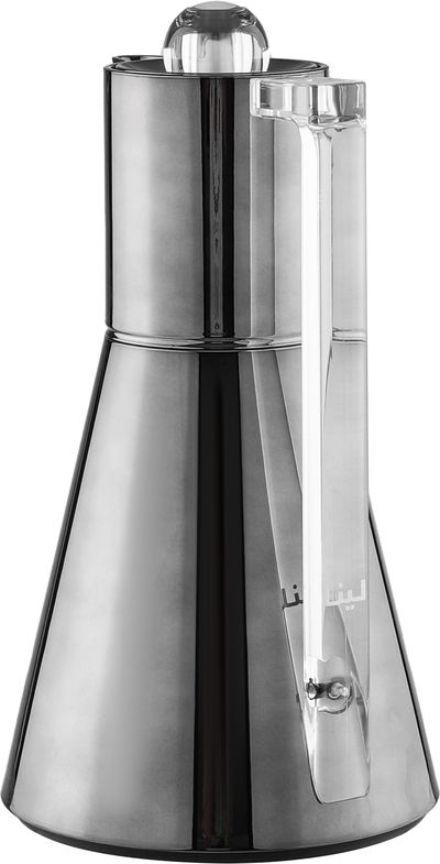 ترمس لينا افريست، 1 لتر، الخامة الداخلية زجاج حراري، ضغاط، يد شفاف - اسود product image 2