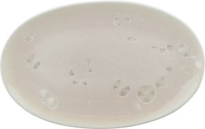 Al Saif Gallery Porcelain Plate, 12 inches, Patterned - White and Light Pink product image 2