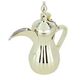Dallah Tuwaiq Steel Al Saif Gallery, 26 inches, long mouth - gold product image 2