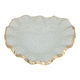 Al Saif Gallery glass sweet serving dish, deep heart shape - transparent white product image 1