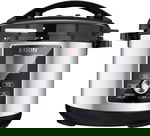 Edison Granite Pot Electric Pressure Cooker, 1000 Watts, 6 Liters, 11 Functions - Silver Black product image 1