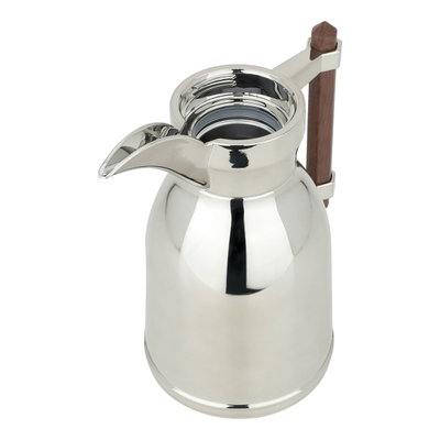 دلة شهد استيل السيف غاليري، 0.6 لتر، بيد خشبي غامق - فضي product image 3