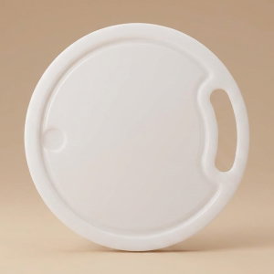 لوح تقطيع بلاستيك السيف غاليري، دائري - أبيض product image