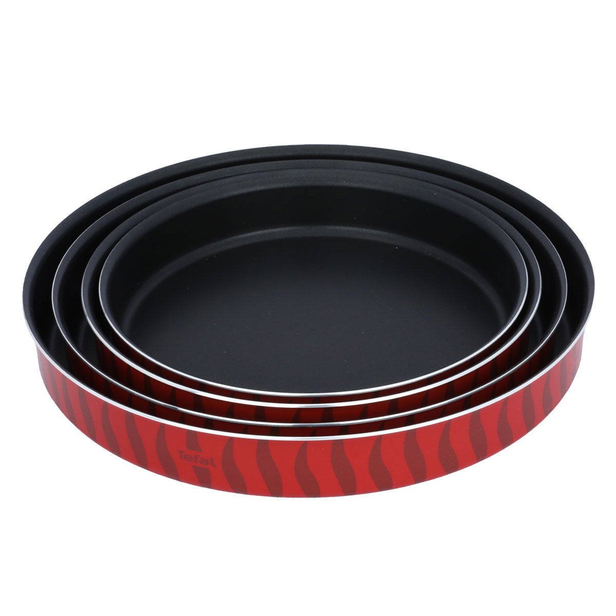 طقم صواني تيفلون تيفال، 4 قطع - احمر product image 1