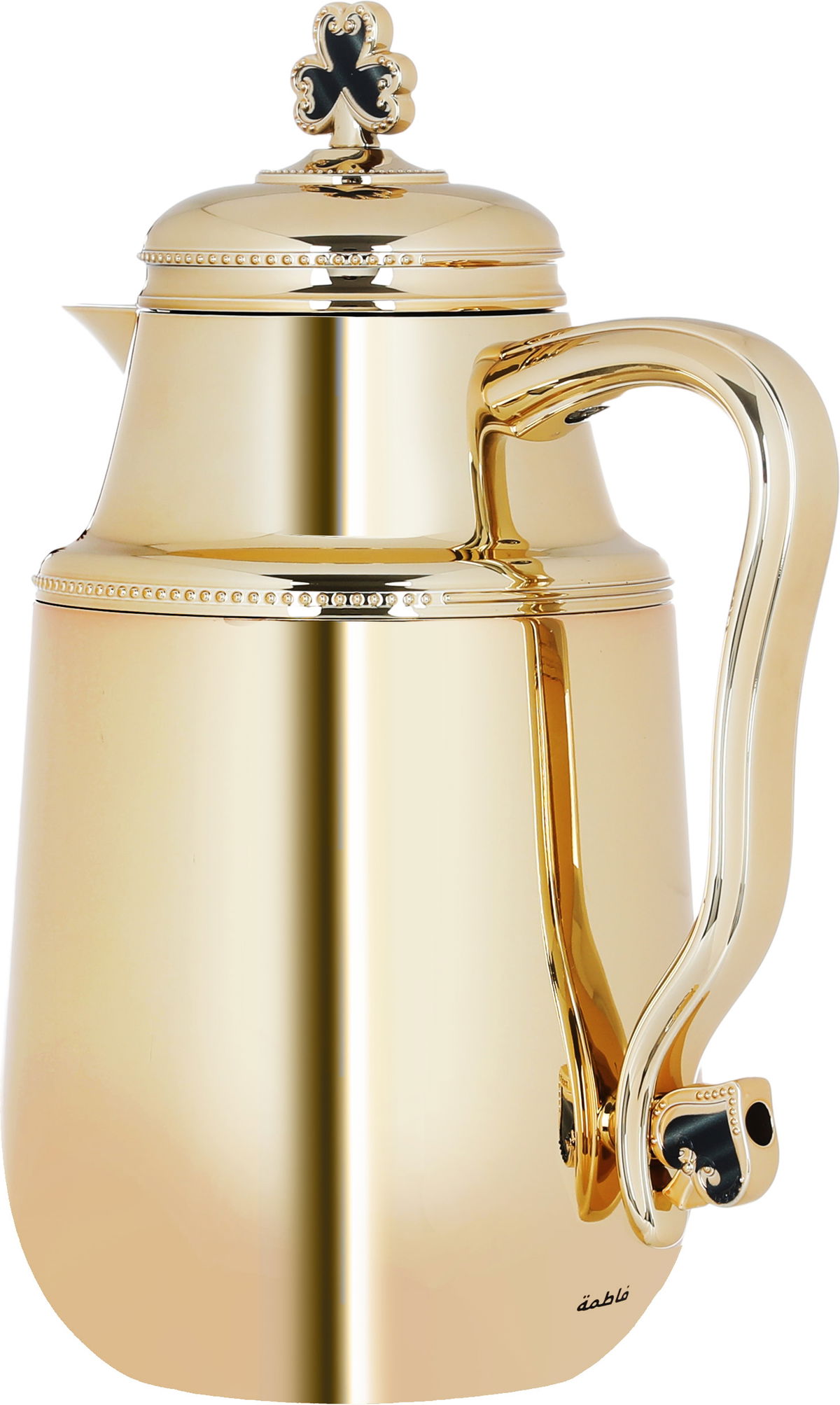 Al Saif Gallery Fatima Steel thermos Set, 1 - 0.7 L, 2 Pieces - Gold product image 7