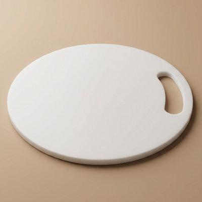 Al Saif Gallery Plastic Cutting Board, 30x30x1, Round, Large - White product image 1