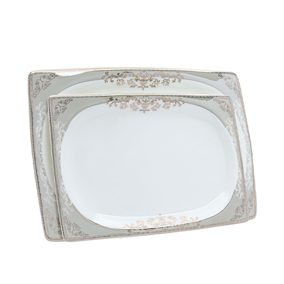 طقم سفرة بورسلان السيف غاليري، مربع، 86 قطعة - أبيض product image 2