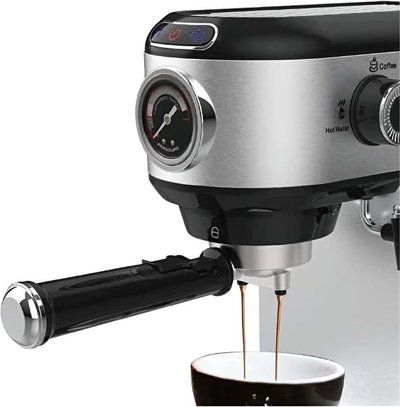 ماكينة تحضير قهوة الإسبريسو ريبون، 1450 واط، 1 لتر، 15 بار، RE-6-034 - فضي product image 2
