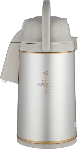 ترمس ابو فيل زوجرشي، 3 لتر، حافظة داخلية زجاج، ضغاط - بيج product image