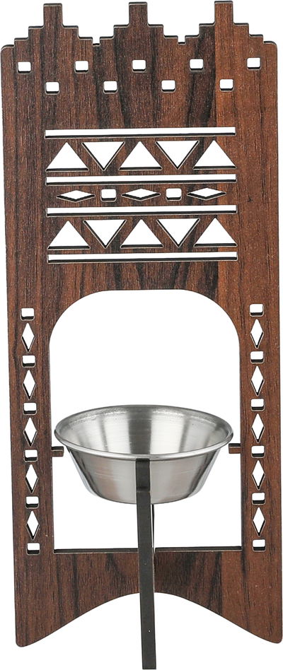 مبخرة أجودية السيف غاليري، 8x8x22 سم - بني داكن product image 4