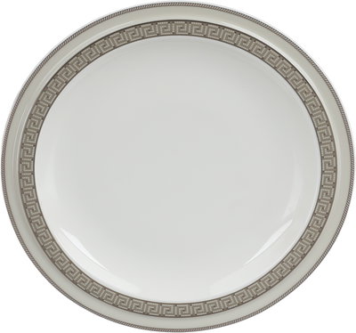 طقم تقديم سفرة بورسلان السيف غاليري، 166 قطعة، نقش فضي - أبيض بني product image 15