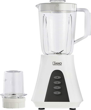 خلاط مع مطحنة جانو، 450 واط، 1.5 لتر، سرعتين، JN06005 - ابيض رمادي product image 2