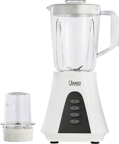 خلاط مع مطحنة جانو، 450 واط، 1.5 لتر، سرعتين، JN06005 - ابيض رمادي product image 2