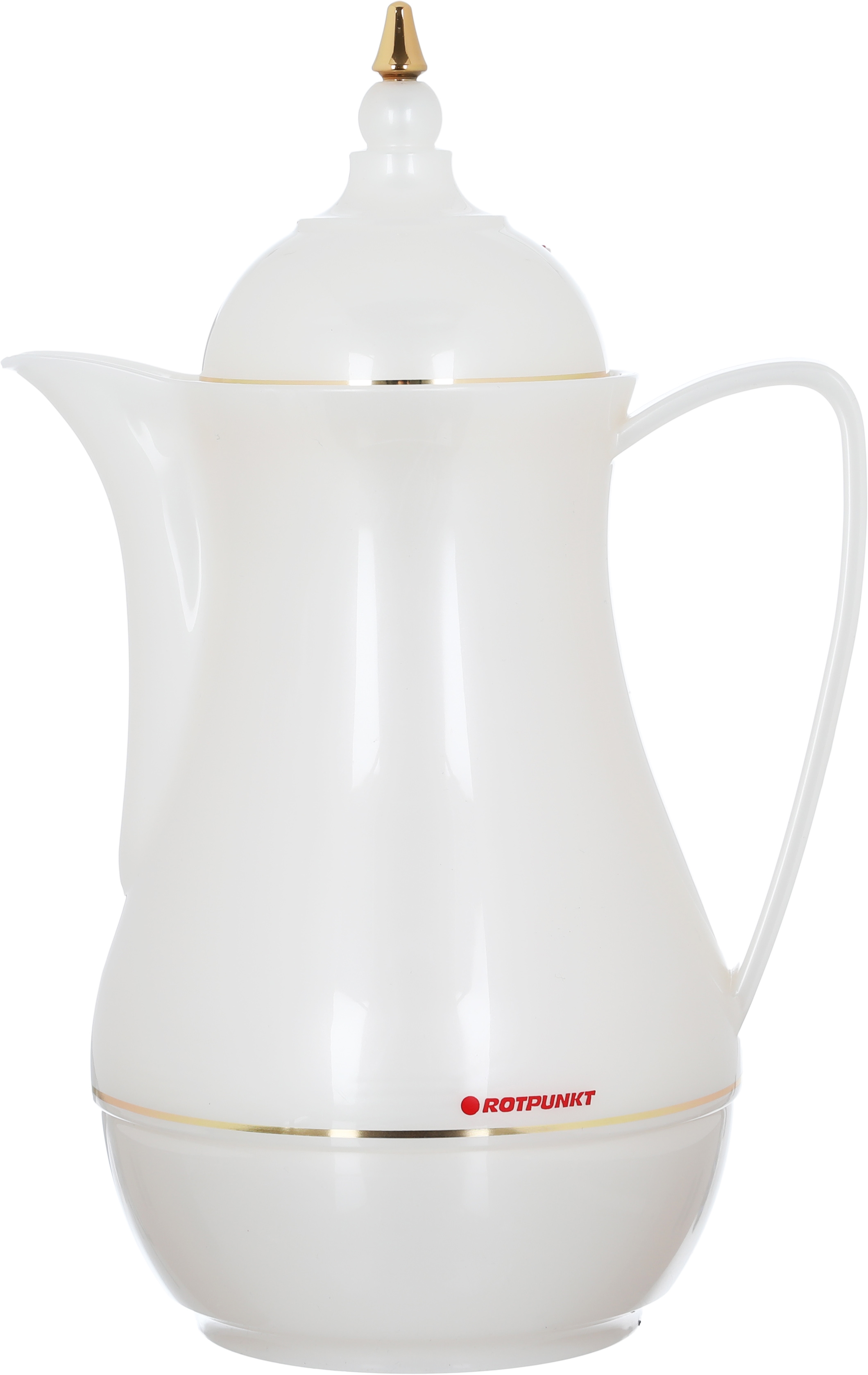 Rotpont thermos, 1 liter, glass inner container, plastic outer shell - white product image 1