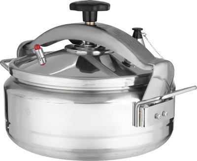 Al Saif Plus Aluminum Pressure Cooker, 5.7 Liters, Stainless Steel Handles, Safety Valve - Silver product image 3